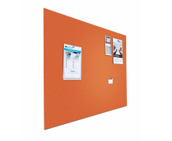 Pinntafel ohne Rahmen Bulletin Orange
