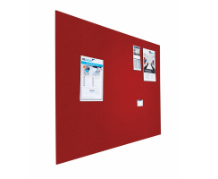 Pinntafel ohne Rahmen Bulletin Rot