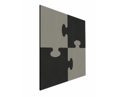 Puzzle Pinntafel Element schwarz - grau
