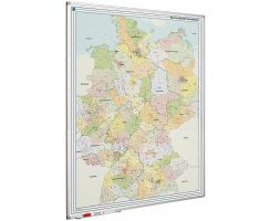 Whiteboard Deutschlandkarte PLZ 120 x 90 cm