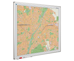 Whiteboard Stadtkarte München 110 x 110 cm