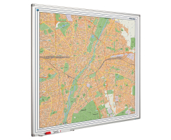 Whiteboard Stadtkarte Mnchen 110 x 110 cm