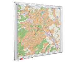 Whiteboard Stadtkarte Stuttgart 110 x 110 cm