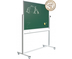 Drehtafel Doppelseitig Grn (mobile Kreidetafel) 100 x 180 cm