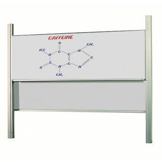 Doppel Pylonentafel wei emailliert