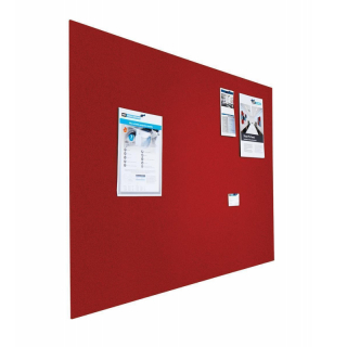 Pinntafel ohne Rahmen Bulletin Rot 60 x 90 cm