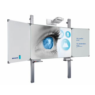 Projektionsklapptafel ExtraFlat Hhenverstellbar ( 16:10 ) 120x192cm interaktive Projektoren