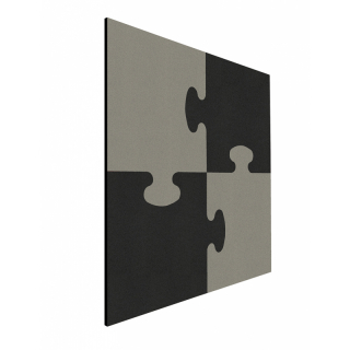 Puzzle Pinntafel Element schwarz - grau