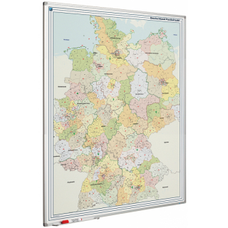 Whiteboard Deutschlandkarte PLZ 120 x 90 cm