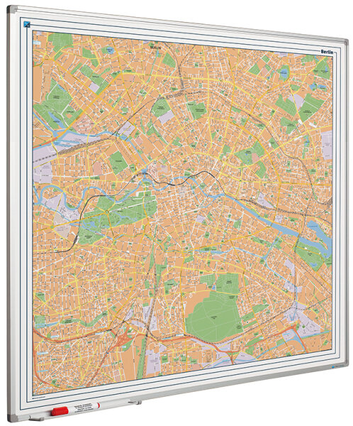 Whiteboard Stadtkarte Berlin 110 x 110 cm