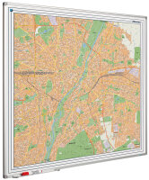 Whiteboard Stadtkarte München 110 x 110 cm