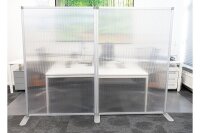Trennwand Plexiglas XL 2-teilig (Semi Transparent)