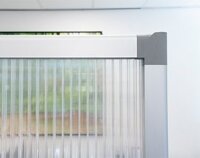Trennwand Plexiglas XL 3-teilig (Semi Transparent)