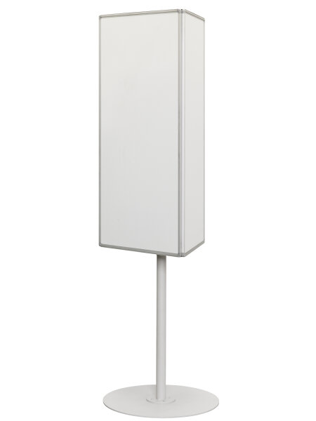 3-Flächentafel drehbar aus lackiertem Stahl 118 x 64 cm