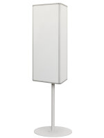 3-Flächentafel drehbar aus lackiertem Stahl 118 x 64 cm