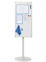 3-Flächentafel drehbar aus lackiertem Stahl 118 x 64 cm