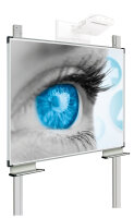 Projektionstafel mattweiß emailliert Extraflat...