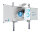 Projektionsklapptafel ExtraFlat Höhenverstellbar ( 16:10 ) 120x192cm interaktive Projektoren