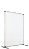 Trennwand doppelseitig Semi Transparent inkl. Fuß...