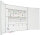 Klappwhiteboard / Klapptafel 5-flächig  120 x 150 cm