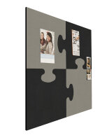 Puzzle Pinntafel Element schwarz - grau