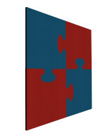 Puzzle Pinntafel Element rot - blau
