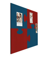 Puzzle Pinntafel Element rot - blau