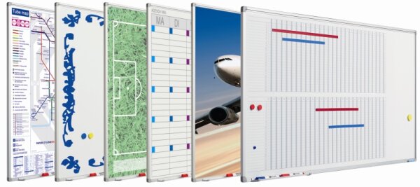 Bedruckte Whiteboards 45 x 60 cm